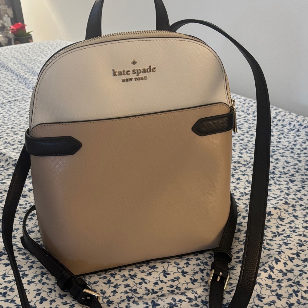 kate spade Two-Tone Cream and Black Backpack